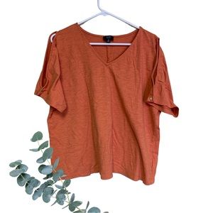 Tee With Open Shoulders